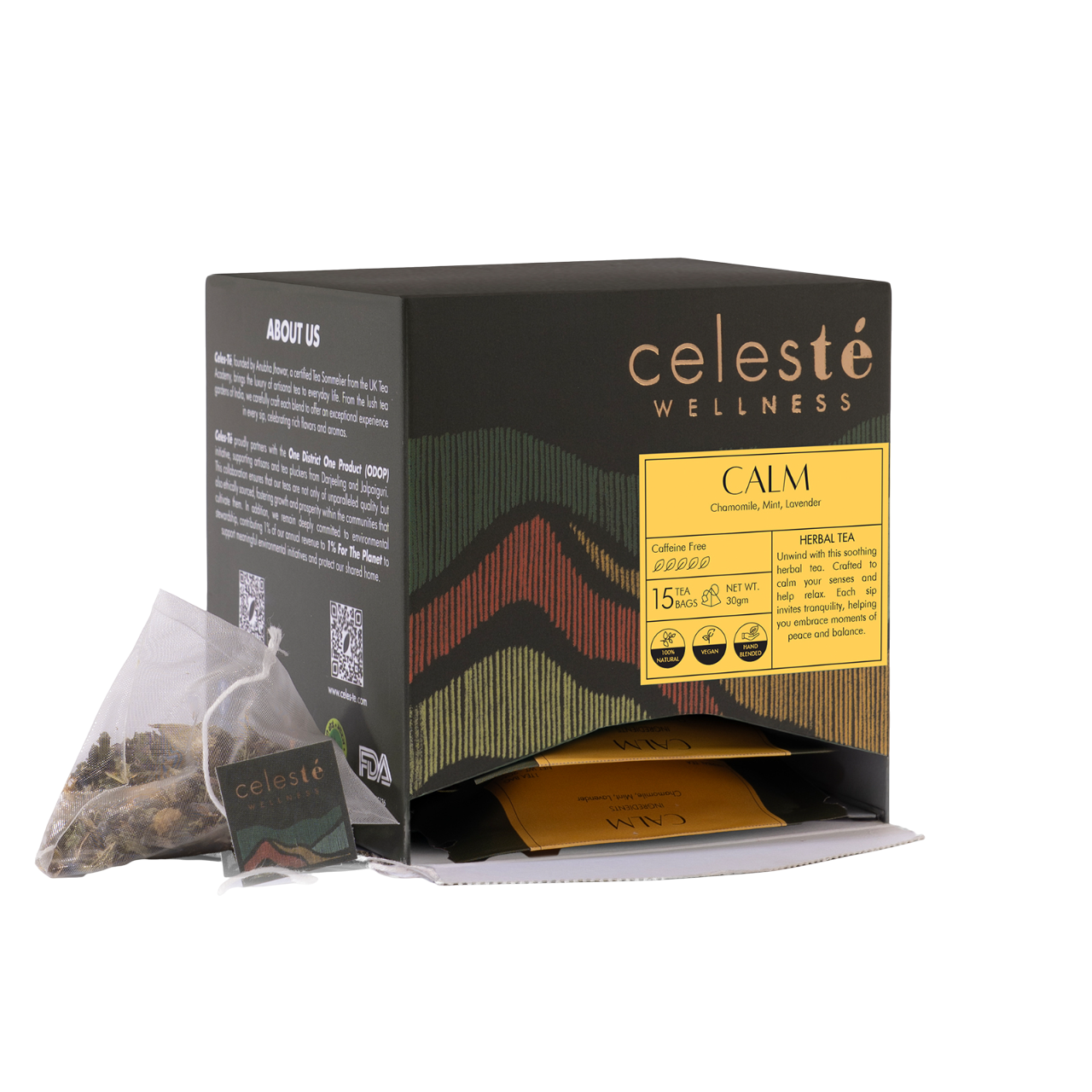 Chamomile Lavender Herbal Tea Bags | Calm - 15 Count