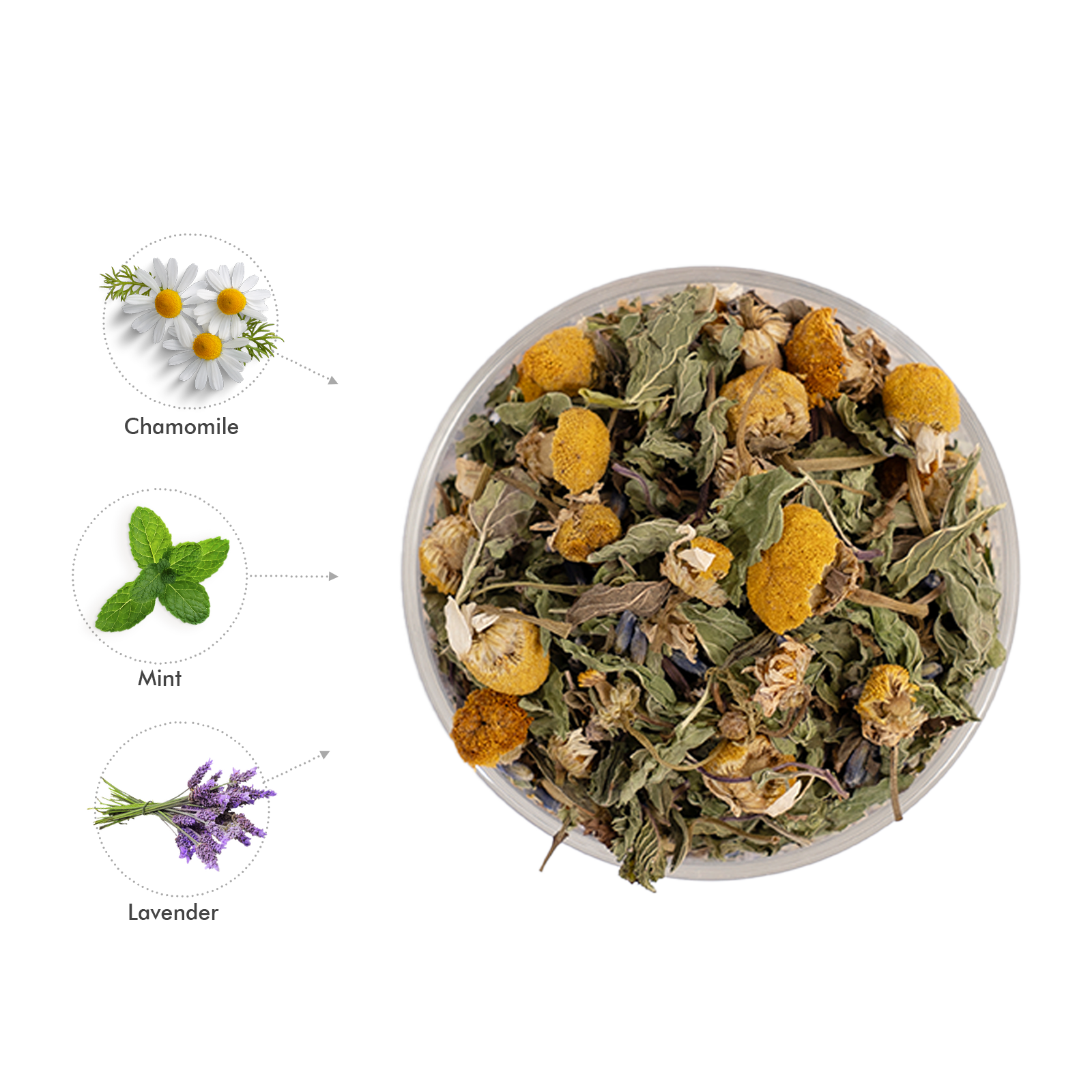 Chamomile Lavender Herbal Tea Bags | Calm - 15 Count