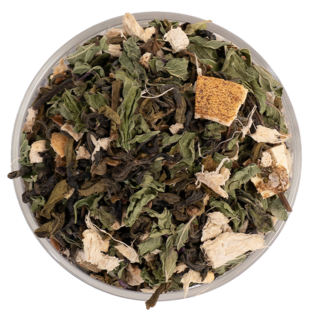 teaページ Digest Green Tea with Ginger, Mint & Lemon | 15 Pyramid Tea Bags