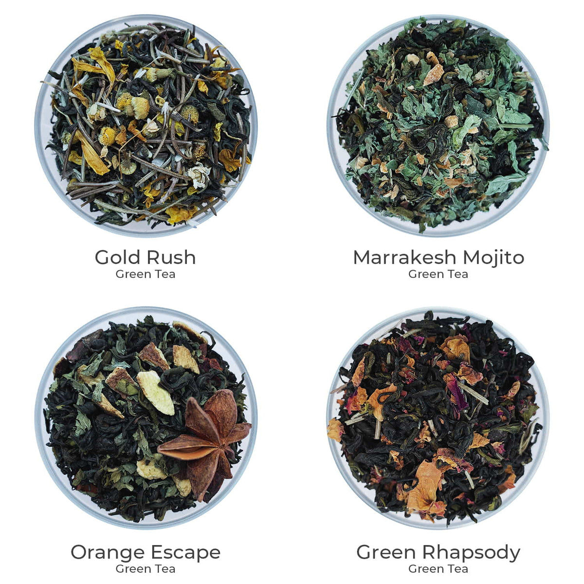 Green Tea Selection (Pack of 4)