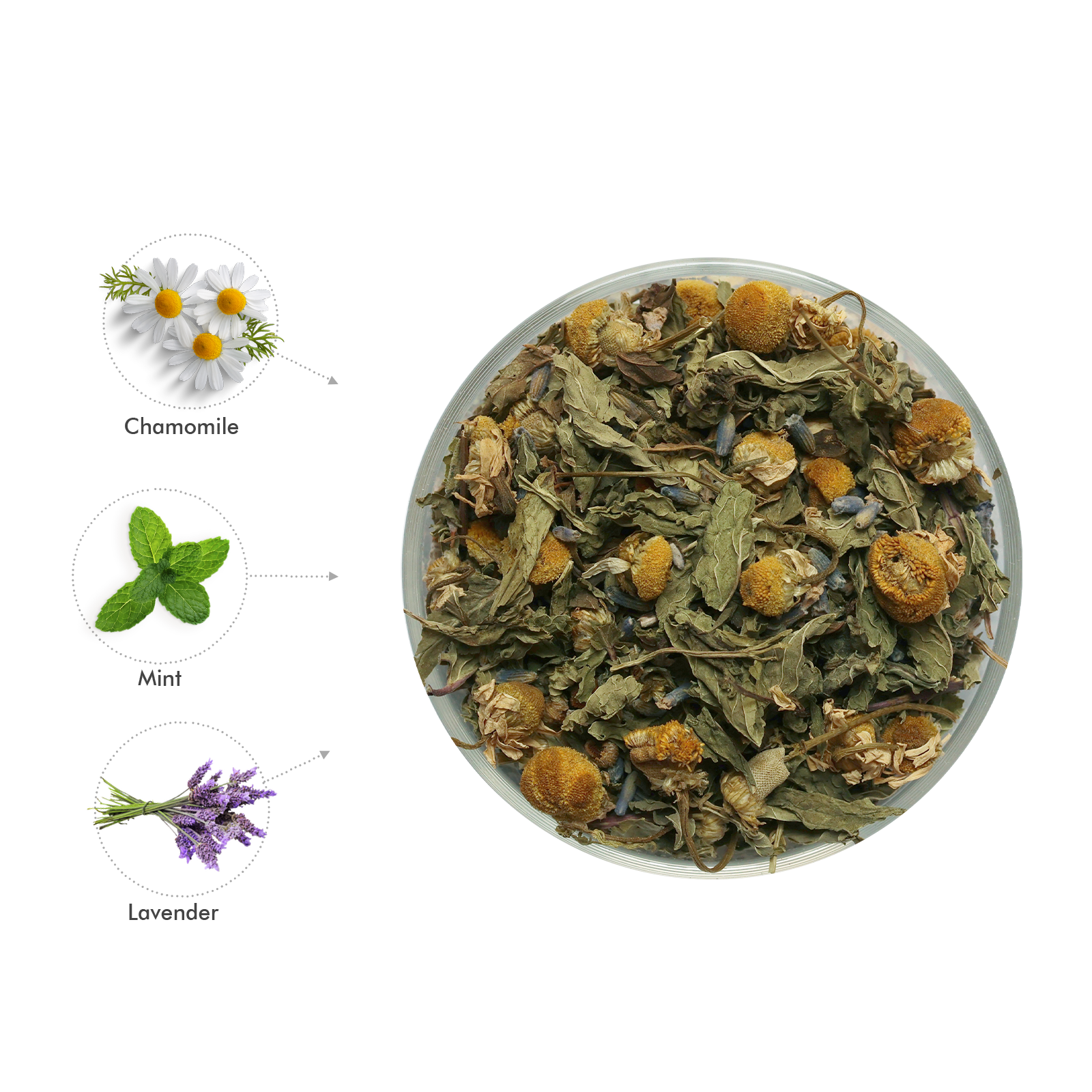 Chamomile Lavender Herbal Tea Bags | Calm - 15 Count