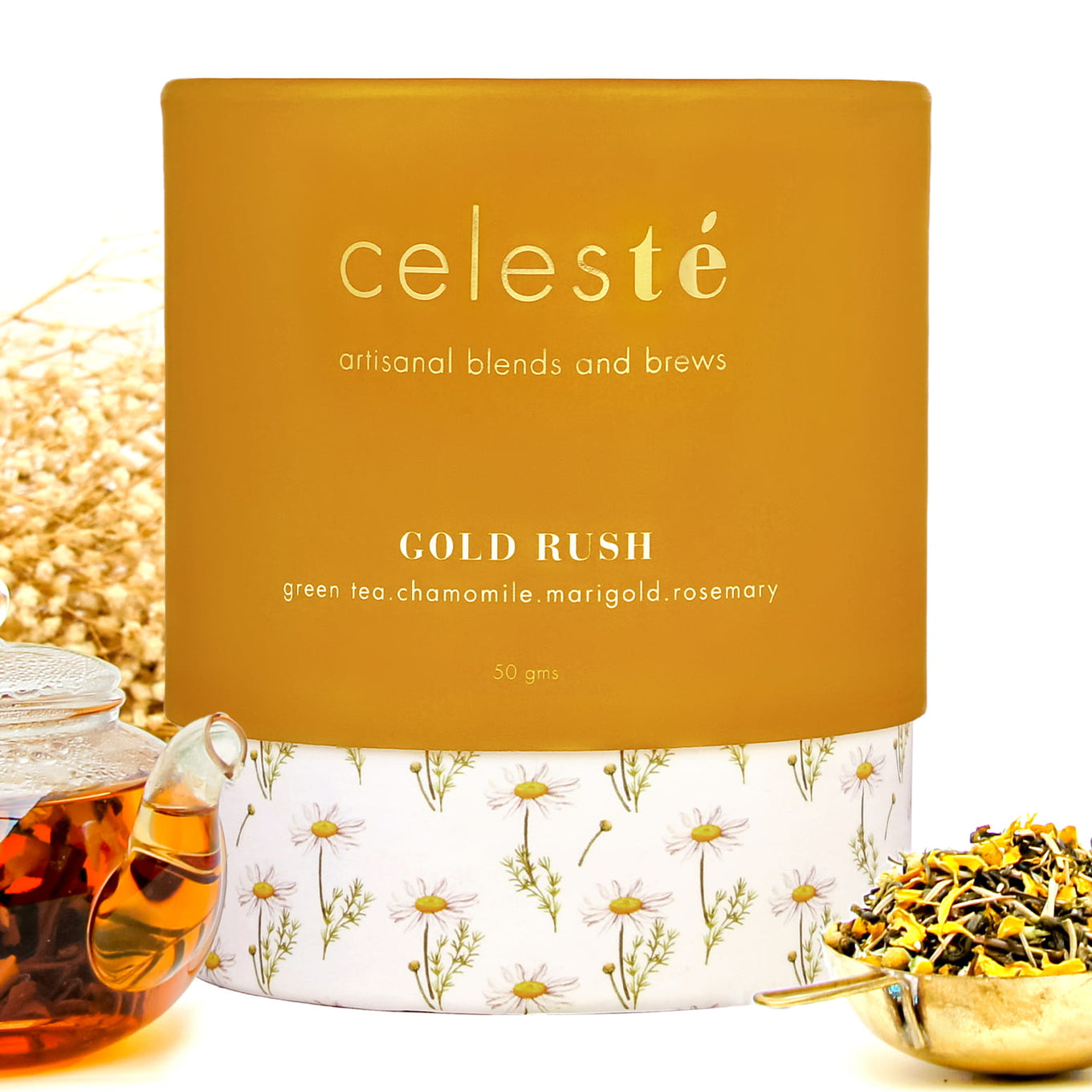Buy Premium Green Tea Gold Rush Loose Leaf & Tea Bags CELESTE
