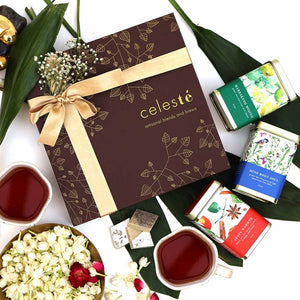 Melange Gift Box | Tea Tin Caddies with Cups